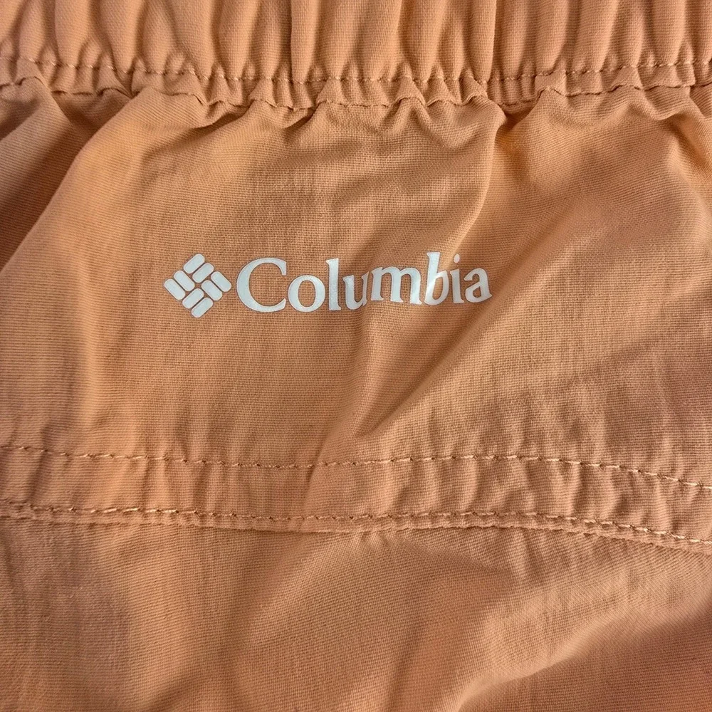 Columbia Womens Peach Orange Active Hiking Shorts Small S0604